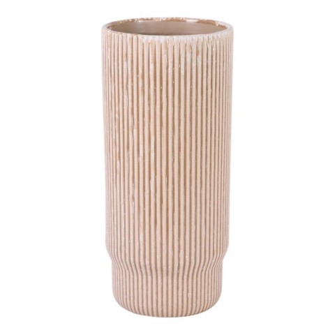VASO CERAMICA CM.16.5X16.5X37 MARRONE